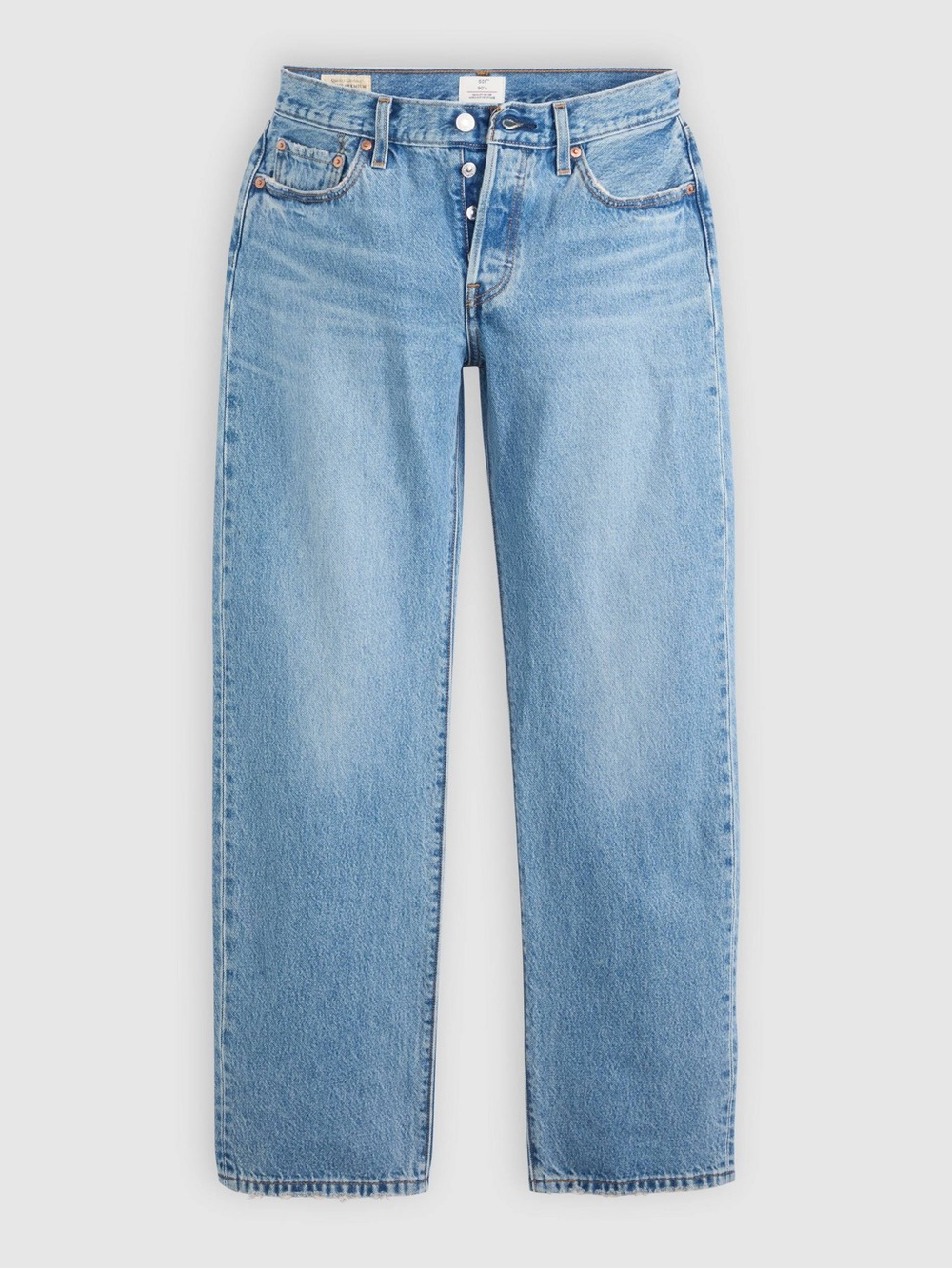Levi's 501 Women's Jeans 90s Light Wash Straight Leg Button Fly 31